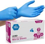 Medpride Medical Examination Nitrile Gloves, X-Large, Blue, Latex/Powder-Free, Non-Sterile, 180 Count