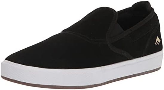 Emerica Scarpe da skate da uomo Wino G6 Cup Slip-on, Nero, 6