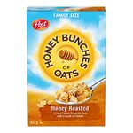 Post Honey Bunches of Oat Honey Roasted Cereal, Family Size, 625 g, 625 Grams
