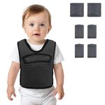 Weighted Vest for Kids (Ages 5 to 9) Including 6 Removable Weights Pressure Undershirt for Children with Autism, ADHD, SPD, Mood, Sensory Overload, Sensory Issues and Special Needs (Black)