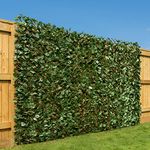 CHRISTOW Expanding Artificial Trellis Fake Ivy Leaf Hedge Garden Privacy Screening 1m x 2m (4 Pack)