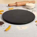 Modern Decor Emporium Marble Chakla/Roti Maker/Rolling Pin Board/Roti Maker/Chakla/Chapati Maker for Home & Kitchen | Finished Marble Roti Maker (10 Inch) (Black chakla)