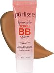 pūrlisse Ageless Glow Serum BB Cream SPF 40 : Clean & Cruelty-Free, Full & Flawless Coverage, Hydrates with Collagen | Deep 1.4oz