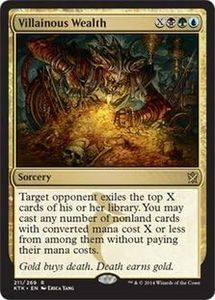 Magic The Gathering - Villainous Wealth - Khans of Tarkir