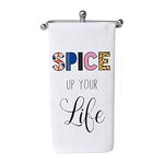 WCGXKO Funny Kitchen Towels Spice Up Your Life Cute Housewarming Gift Novelty Dish Towel (Spice Up Your Life CA)