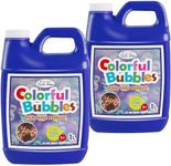 Lulu Home 2 Packs Bubble Concentrated Solution, 1 L/ 33.8 OZ Bubble Refill Solution for Kids Bubble Machine, Giant Bubble Wand, Bubble Blower Toys, Birthday Party Favors (Dark Blue Bottle)