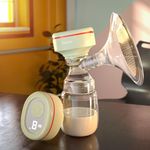 Baybee Mivac Breast Pump Electrical Machine for Mothers | Automatic Breast Milk Pump With 4 Modes & 9 Adjustable Suction Levels | Electric Breast Pump with Massage Mode, LED Display, 1500 mAh Rechargeable Battery & Type-C Connectivity