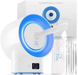 NanoSteamer Clinical - 10-in-1 Smart Steam Dermatologist Grade Ionic Facial Steamer with 2 Multi-Position Steam Nozzles - Digital LCD Screen - Extraction Set - 6 Pre-Programmed Professional Modes