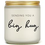 Thinking of You Gifts for Women, Get Well Soon Gift for Women, Cheer Up Feel Better for Birthday Christmas, Sorry for You Loss Sympathy Present for Friend Mothers Sister, Lavender Sending Hug Candle