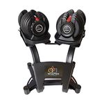 Shapes Fitness - The Ultimate Adjustable Dumbbell Stand / Rack | 1 Piece | For Home Gym | For Men & Women Fitness and Home Workout | Heavy-Duty Compact Weight Stand | Compatible with all adjustable dumbbell brands that feature the same model and design as shown in the image