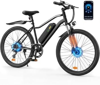 AYOLNY Electric Bike for Adults, 750W Peak Ebike, 55 Miles Range 20 MPH, 26" Electric Mountain Bike with 36V Removable Battery, 7-Speed, Suitable for Commuting, Mountain, Road & Sand (Charcoal)