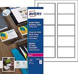 Avery C32016-25 Printable Double-Sided Satin Finish Business Cards for Laser Printers, 10 Cards Per A4 Sheet, White