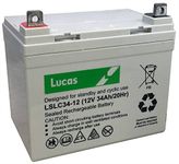 Lucas VRLA/AGM Standby & Cyclic Mobility Equipment Battery 12V 34AH