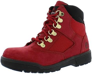 Timberland 6" Fabric/Leather Field Boot (Little Kid) Dark Red Nubuck 13.5 Little Kid M