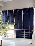 Bamboo Curtains for Privacy and Sun Shade (Blue, 7 height X 4 width)