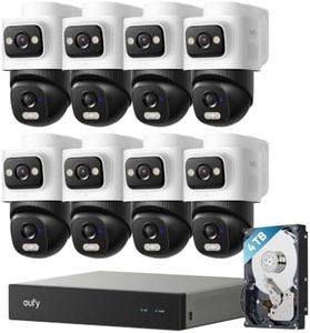 eufy Security 4K PoE NVR System E50,8-Cam Kit, Dual-Lens Bullet-PTZ,4TB HDD