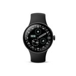 Google Pixel Watch 4 (45mm) - Android Smartwatch with Heart Rate and Sleep Tracking - 40-Hour Battery - Fitness Tracking - Google AI - Matte Black Aluminum Case - Obsidian Active Band - Wi-Fi