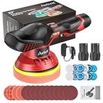 Cordless Buffer Polisher Kit with Polisher Sponge Pads Set, 6 Inchs Polisher for Car Detailing with 6 Variable Speed Used for Car Detailing/Waxing/Buffer/Polisher