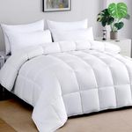 STWIENER Soft Oversized King Comforter 120"x120"-Lightweight Down Alternative Comforter Duvet Insert with 8 Corner Tabs for All Season-Fluffy Breathable Microfiber Comforter(White, Oversized King)