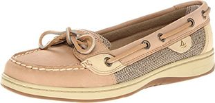 Sperry Women's Angelfish 2-Eye Boat Shoe, Linen, 8.5 M US