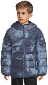Under Armour Boys Pronto Print Puffer Jacket (Little kid), Washed Navy, 6 Years, Little Kid