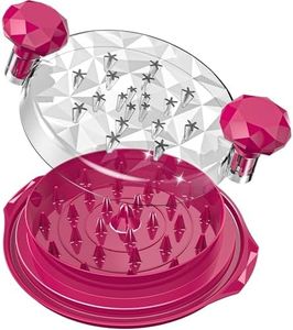 Chicken Shredder Anti-Slip Meat Shredder Tool Twist with Brush Chicken Shredder Tool Twist Ergonomic Handle Transparent Lid Meat Shredder BPA Free Dragon Fruit