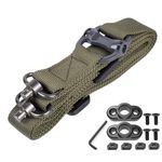 Two Point Sling with QD Sling Design, Quick Adjust Feature, and QD Sling Swivel for Shotgun Sling Compatibility (Green B)