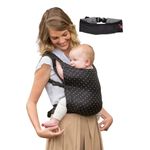 Infantino Zip Ergonomic Travel Carrier - Ergonomic face-in compact, front and back carry, for newborns and toddlers 12lbs- 40lbs / 5.4 - 18.1 kg