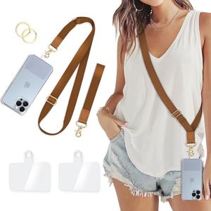 Piefly Phone Lanyard Crossbody Strap, Cell Phone Lanyards for Around the Neck Wristlet Shoulder, Wrist Strap for Keys Adjustable Accessories Travel Essentials