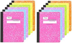 Mead Composition Book, 12 Pack of Cute Notebooks, College Ruled paper, Hard Cover 100 sheets (200 Pages) , Pastel Color