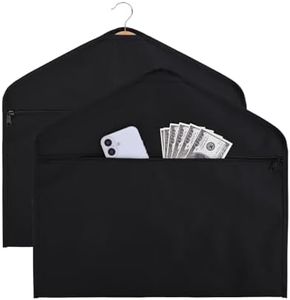 Hanger Diversion Safe Bag,Hanger Safe Hidden Storage,Hidden Pocket Safe，Suitable for hanging under clothes to hide personal valuables in travel, home, and hotels(2 Pack)