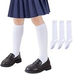 Girls Knee High Socks/Cable Knit/Ri