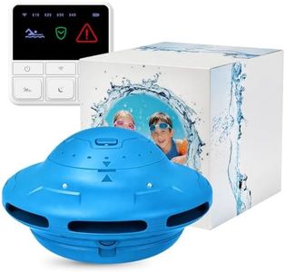 Smart Pool Alarm with App Connectivity – Real-Time Phone Alerts, Adjustable Sensitivity, Remote Control for Inground & Above Ground Pools, Safety Alerts for Kids, Pets & Accidental Entry (Blue)