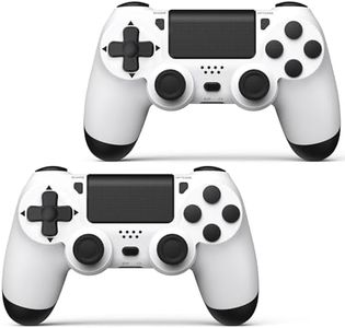 AROEVEIB 2 Pack Controller for PS4 Controller, Wireless Game Controller with Dual Vibration/Motion Sensor/Screenshot/3.5mm Audio Jack, with 2 USB Cable