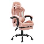 MIXASTEP Gaming Chair Computer Chair Office chair Racing chair Desk chair Swivel Chair Cute Gamer Chair Ergonomic chair with Footrest and backrest support,Chair for Adult Boy Girl Teen Kids Pink