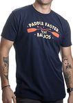 Paddle Faster, I Hear Banjos | Funny Camping, River Rafting Canoe Kayak T-Shirt-(Adult,XL) Navy Blue