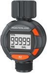 Moistenland Water Flow Meter, Water Meter, Standard 3/4" Thread, High Accuracy and IP6X Waterproof, Water Meter for Garden Hose/RVs/Lawn/Nozzle Sprayer