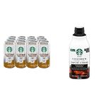 Starbucks Double Shot White Chocolate, 444ml Can, Pack of 12, White Chocolate, 5328 milliliters & Cold Brew Coffee Concentrate, Signature Black, 946 milliliters