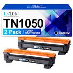 LxTek TN1050 Toner Cartridge Compatible with Brother TN-1050 TN1050 for DCP-1510 DCP-1610W DCP-1612W DCP-1512 MFC-1910W MFC-1810 HL-1212W HL-1210W HL-1210W -11122 (Black, 2 Pack)