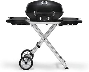 Napoleon - TravelQ PRO285X Portable Propane Gas Grill with Scissor Cart, Black, 2 Burners, For Tailgating, Camping, And Small Outdoor Spaces