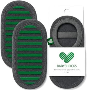 BabyShocks Real Grip That Won’t Slip 2-Pack Toddler Non-Slip Grip Socks with Full Grip Sole & Stay-On Fit (12–36 Months)