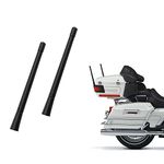 7-inch Short Motorcycle Antenna Replacement for Harley Davidson 1989-2020 Touring Electra Glide Ultra Classic 丨Custom Flexible Rubber (2 Pack)