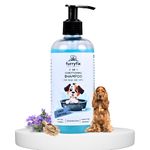 Furryfix Natural Shed Control 2 in 1 Conditioner Shampoo for Dogs and Cats, Moisturizing, Anti-Hair Fall Shampoo for Dogs, Shampoo for Dogs & Cats, SLS Free, Paraben Free, Lavender Fragrance, 300 ml