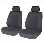 Sakura SS5401 Car and Van Front Seat Covers - 'Hampton - 1 Pair in Black - Universal Easy Fit