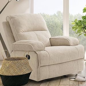 YuuYee Recliner Chair Glider Rocking Recliners for Nursery, Rocker Glider Nursery Chair for Living Room with Extra Large Footrest, High Back, Upholstered Deep Seat, Oversized Fabric Recliner