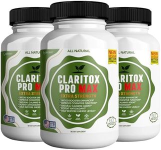 Claritox Pro Max | Extra Strength Ginkgo & Red Asian Ginseng | Natural Mood Booster & Cognitive Support | 60 Veggie Capsules | Vegan & Gluten-Free (3)