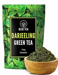 BLUE TEA - Darjeeling Green Tea -100gm - 50 Cups | Diwali Gifts | ANTI-OXIDANT RICH | Detox Tea - Farm Fresh - Vegan - Non-GMO - Gluten Free - 100% Natural | Premium Zipper Pack