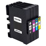 F FINDERS&CO SG400 SG800 Sublimation Ink Cartridge High Yield Replacement for Sawgrass Virtuoso SG400 SG800 Printer (1 Black, 1 Cyan, 1 Magenta, 1 Yellow)
