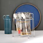 FnS RAGA 24 Karat Gold Plated 18 Pcs Cutlery Set with Hanging Stand (6 Pc Dinner Spoons, 6 Pc Dinner Fork & 6 Pc Teaspoon)
