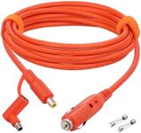 79inch Car Charging Cable with Cigarette Lighter Plug, DC7909 with DC8020 Dual Plug Adapter, Compatible with Jackery/BLUETTI/Anker/Goal Zero Yeti/Westinghouse/GRECELL Power Stations, 14AWG